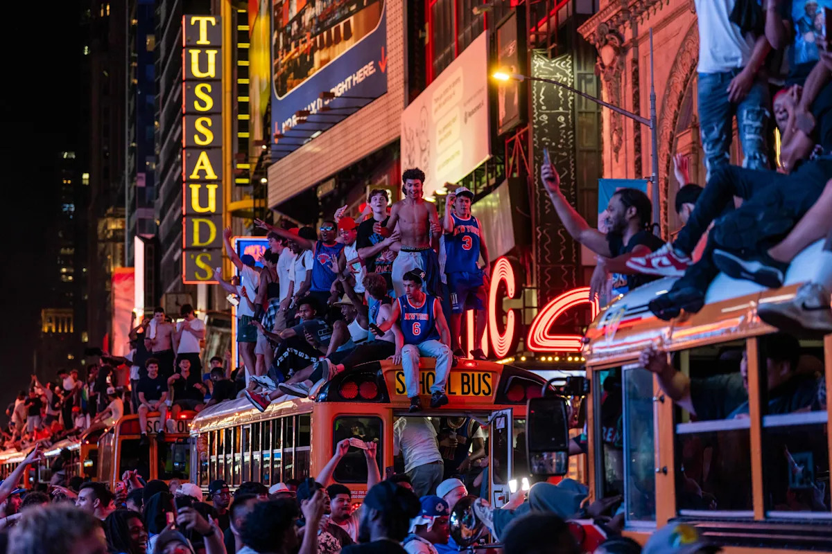 Unreal scenes in New York as city celebrates Knicks' first title in 53 years reported globally
